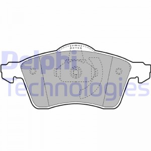 LP1092 колодки дисковые п.\ VWT4 2.5TDi &Syncro 96-98 LP1092 DELPHI
