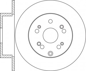 Диск тормозной HONDA CR-V 2007 RN1618 RN1618 NIBK