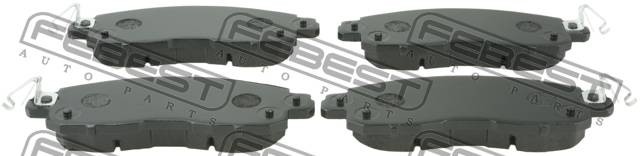 КОЛОДКИ ТОРМОЗНЫЕ ПЕРЕДНИЕ подходит для NISSAN ALTIMA L33 2012.05- [US] 0201-L33 0201-L33RF FEBEST