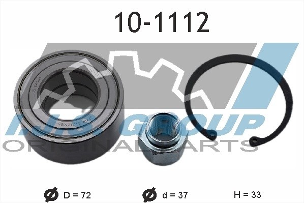 к-кт подшипника ступицы! передней\ Peugeot 306/106/206, CitroenXsara/C3 98> 101112 IJS GROUP