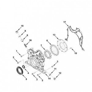 Прокладка передней крышки двигателя 3310 Валдай дв.Cummins ISF 3.8 (5521022) (Ha 0124 HAFFEN