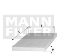 Фильтр салонный Lexus RX/Mazda CX-9 CUK22032 CUK22032 MANN FILTER