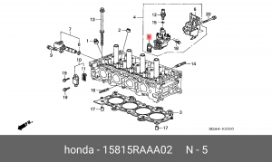 Прокладка HONDA Accord клапана рециркуляции картерных газов (EGR) OE 15815RAAA02 HONDA
