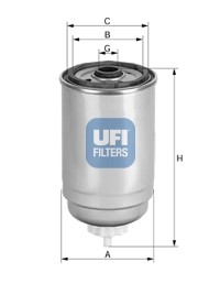 Фильтр топливный дизельный FORD TRANSIT 2.5D/DI 94-00 24.401.00 24.401.00 UFI