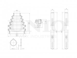 Пыльник ШРУСа (к-т) DUC-30112K UNIO
