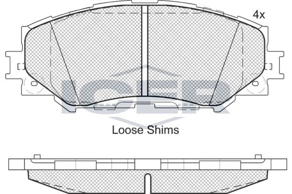 181760 колодки дисковые передние!\ Toyota RAV4 2.4 06> 181760 ICER