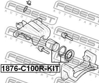 Поршень суппорта 1876-C100R-KIT 1876-C100R-KIT FEBEST