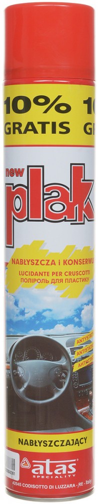 полироль! салона PLAK 750 мл аэрозоль, глянцевый, клубника\ 5161 PLAK
