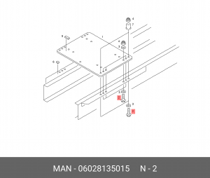 06.02813-5015 MAN, СТОПОРНЫЙ БОЛТ 06028135015 MAN
