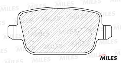 Колодки тормозные задние (без датчика + болты) (Смесь Semi-Metallic) (FORD GALAX E110109 MILES