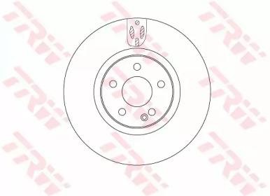 Диск тормозной передний MERCEDES VITO (W447) DF6744S DF6744S TRW