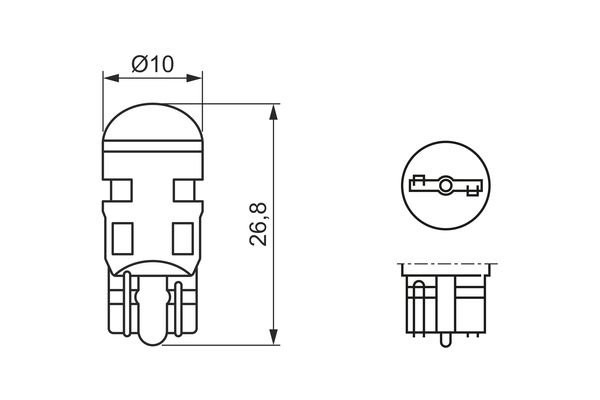 ЛАМПА LED Retrofit W5W 1987301505 1 987 301 505 BOSCH