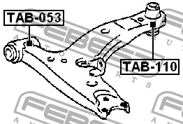 Сайлентблок TAB-053 TAB-053 FEBEST