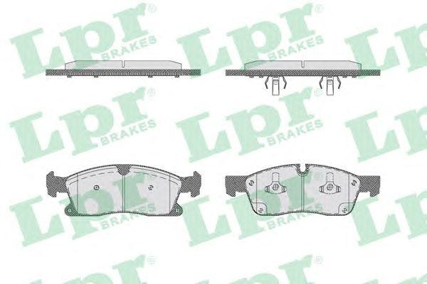 Колодки тормозные дисковые 05P1735 05P1735 LPR