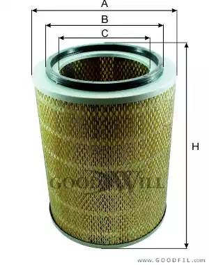 Фильтр воздушный AG 1053 GOODWILL