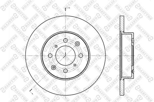 диск тормозной передний!\ Rover 45/200/400 1.4-2.0D 95> 6020-4012-SX STELLOX