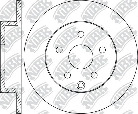 Диск тормозной TOYOTA Prius (09-) задний (1шт.) NIBK RN1941 NIBK