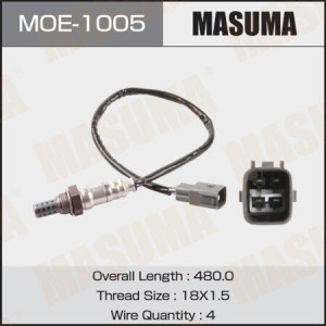 лямбда-зонд! L=480 mm\ Toyota Auris/Avensis/Corolla 02-09 MOE-1005 MASUMA