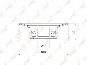 Ролик направляющий / приводной подходит для BMW 1(F20/1) 1.6 10 / 3(F30/1) 1.6 1 PB-7226 LYNXAUTO