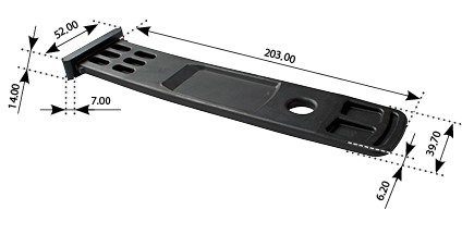 Держатель брызговика MAN TGA MANSONS 800.070 MANSONS