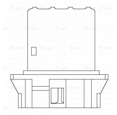 Резистор NISSAN X-Trail,Almera,Qashqai,Juke отопителя LUZAR LFR 1408 LUZAR