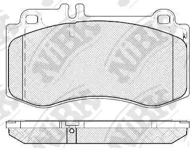 Колодки тормозные MERCEDES E350 (11-17) (3.5),E500 (09-11) (5.5) передние (4шт.) PN0491 NIBK