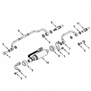 Клапан обратный трубки ТННД КАМАЗ Камминз ISLe, QSL (3967782) (Haffen) 0632 HAFFEN