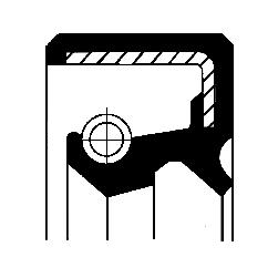 сальник !рулевой колонки 26x34x4.5/7 \Iveco 440E42 EUROCARGO 01020066B CORTECO