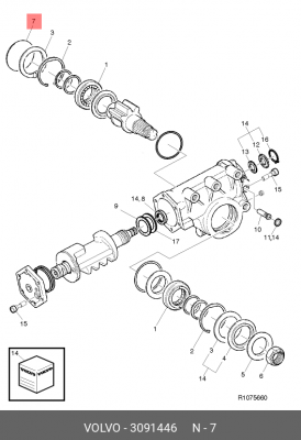 Крышка 3091446 VOLVO