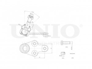 Опора шаровая передняя нижняя SSP-20037 UNIO