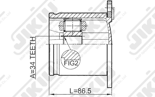 ШРУС JC33057 JC33057 JIKIU