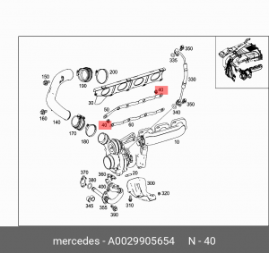 BMW/MB M7x1 A0029905654 MERCEDES BENZ