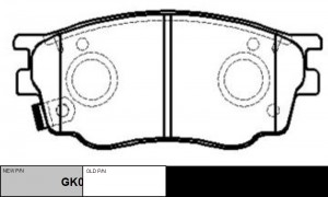 Колодки тормозные MAZDA 6 2002 ~ 2013 / Atenza 2002 ~ 2007 перед прав.лев. (стар GK0655 CTR