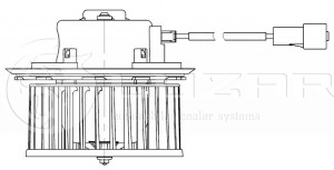 Э/вентилятор отоп. для а/м Daewoo Nexia New (08-)  LFh0548 LFH0548 LUZAR
