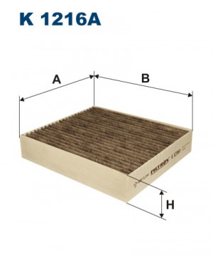 Фильтр воздушный салона MITSUBISHI Colt (04-) угольный FILTRON K1216A FILTRON