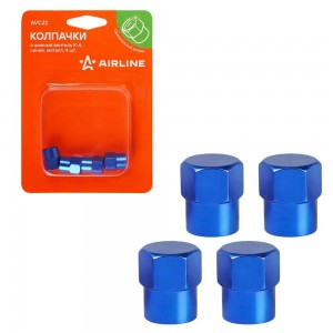 Колпачок камеры K-4 (синие, металл) 4 шт. AVC22 AIRLINE