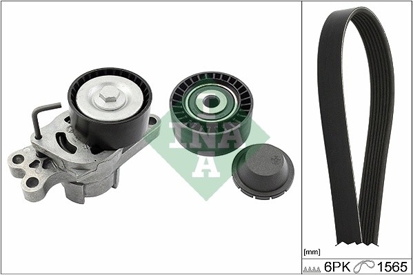 Комплект приводного ремня PEUGEOT 206 1.4/1.6, BIPPER 1.4 529014910 529014910 INA