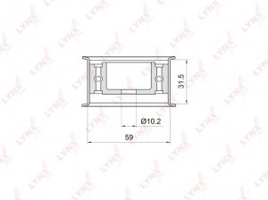 ролик обводной ремня ГРМ!\ Audi A4 2.4-2.8 96-04 PB-3005 LYNXAUTO