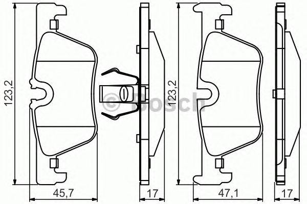 Колодки торм. 0 986 495 289 BOSCH