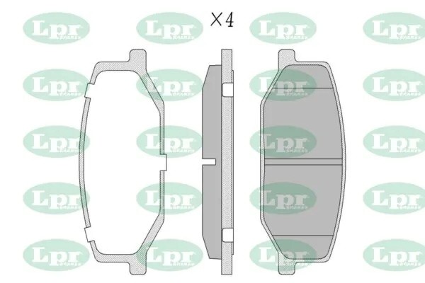 Комплект тормозных колодок, дисковый тормоз 05P290 05P290 LPR
