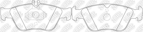 Колодки тормозные MERCEDES (W210,W202,C208) (2.0/2.8) передние (4шт.) NIBK PN0026W NIBK