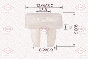 Клипса автомобильная TOYOTA TJB1501 TJB1501 TATSUMI