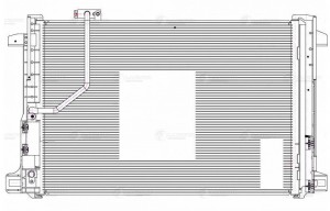 Радиатор кондиц. для ам Mercedes-Benz C (W204) (07-),E (W212) (09-) (LRAC 1512) LRAC 1512 LUZAR