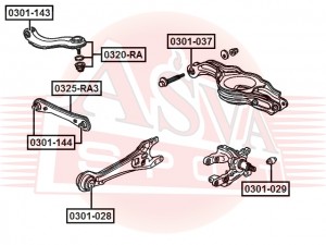 ОПОРА ШАРОВАЯ HONDA 0320RA 0320-RA ASVA