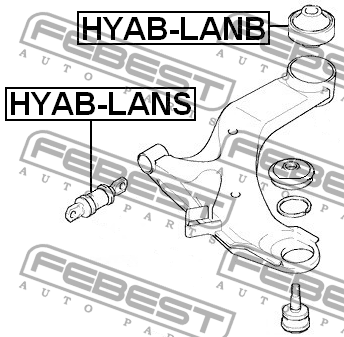 Сайлентблок HYAB-LANB HYAB-LANB FEBEST