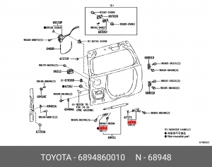 КРОНШТЕЙН 68948-60010 68948-60010 TOYOTA