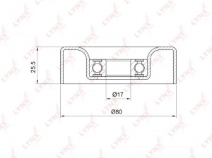 Ролик натяжной / приводной подходит для HONDA Civic(FK) 1.4 06 / Insight 1.0h 00 PB-5002 LYNXAUTO
