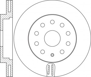 Диск тормозной AUDI A3/VW GOLF V/VI/PASSAT/TIGUAN передний D312мм RN1377 RN1377 NIBK