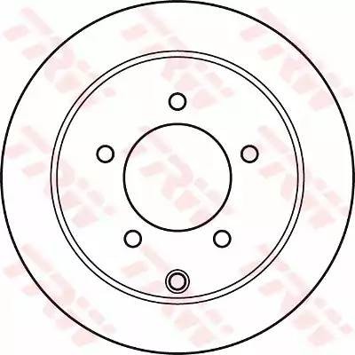 Диск тормозной MITSUBISHI Lancer (07-) задний (1шт.) TRW DF4973 TRW