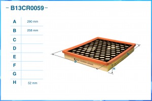 Фильтр воздушный B13CR0059 B13CR0059 CWORKS